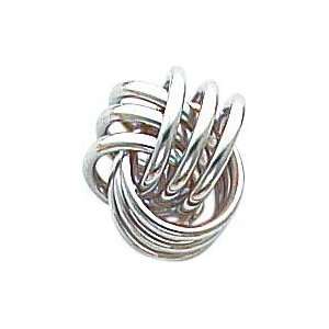  14k White Gold Knot Earring Arts, Crafts & Sewing