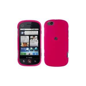  Motorola CLIQ XT Rubberized Shield Hard Case Hot Pink 