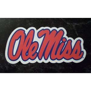   Ole Miss Rebels Team Name NCAA Car Magnet