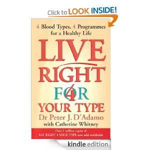 Live Right for Your Type Peter J. DAdamo  Kindle Store