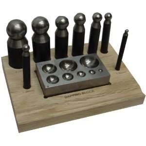  Trademark Tools Dapping Set with Wood Stand   10 pieces 