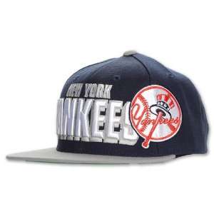 TWIN MLB New York Yankees Slam Jam Snapback Hat, Navy/Grey:  