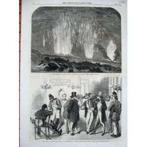  1862 Eruption Mount Vesuvius Slidell Mason American Bar 