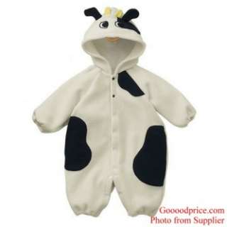 Animal Cow Character Baby Costume Boy & Girl Halloween Party Fleece 