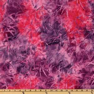  44 Wide Tonga Batik Hard Candy Abstract Fuchsia Fabric 
