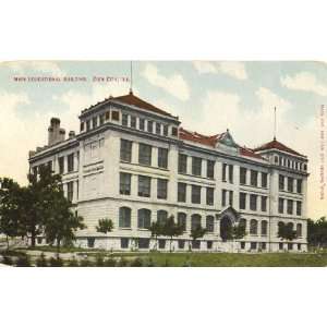 1910 Vintage Postcard Main Educational Building   Zion City Illinois