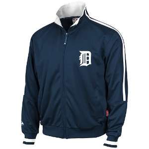  Detroit Tigers Satin Therma Base Track Jacket: Sports 