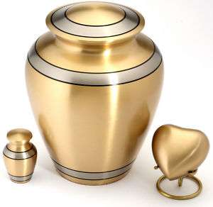 Cremation Ashes Urn Brass HAND Crafted NEW (UU100010A)  