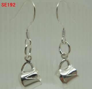   925 sterling sliver charm earrings dangle fashion hooks jewelry charms