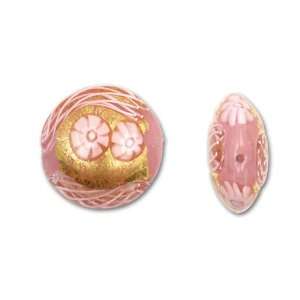   20mm Zanfirico Millefiori Disc   Rose Opal Arts, Crafts & Sewing