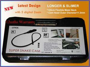 NEW SUPER SNAKE CAMERA WATER RESISTENT CAM HEAD&TUBE  
