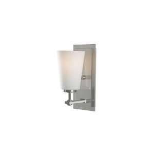  Sunset Drive Collection Brushed Steel 1 Light Wall Sconce 4.5 
