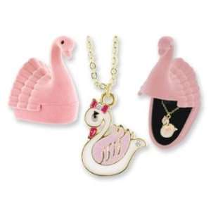  Swan Animal Necklace in Swan Box Case Pack 24 Everything 