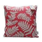   Weaver Divine Botanicals Decorative Pillow, Poppy Fern, 18 by 18 Inch