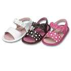 IM Link Baby Girls Shoes Brown Pink Polka Dot Flower Sandals 0