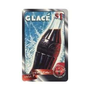Collectible Phone Card: Coca Cola 96 $1. Cold Coke Bottle (1951) Coke 