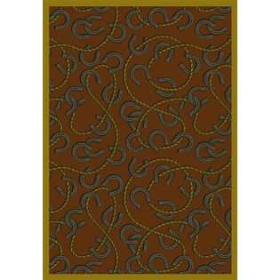   5x8 Rust Ivory Bright Floral  Rugs USA For the Home Rugs Area Rugs