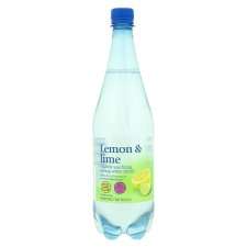 Tesco Sparkling Water And Hint Of Lemon And Lime 1 Litre   Groceries 