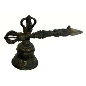  Tibetan Buddhist Bell and Phurba Set 
