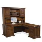 Riverside L Shaped Computer Desk with Hutch by Riverside