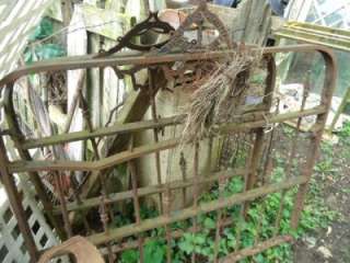   wrought iron gates old need tlc black heavy old garden gate  