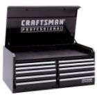   Professional 10 Drawer Ball Bearing Tool Chest, 56 in. Wide, Black