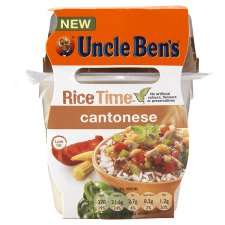 Uncle Bens Rice Time Cantonese 300G   Groceries   Tesco Groceries
