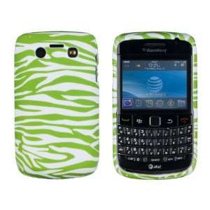  Green Zebra Striped Flexible TPU Gel Case for Blackberry 