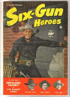 SIX GUN HEROES #5 Golden Age Fawcett Comic Book ~ G  
