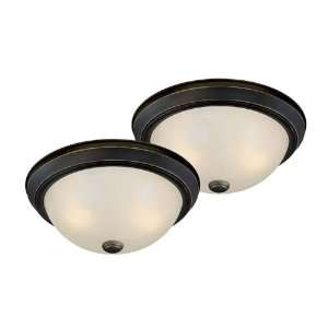  Vaxcel Twin Pack 1 Light Flush Mount in Oil Rubbed Bronze 