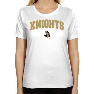  UCF Knights T Shirt  UCF Knights Ladies White Mascot Arch 