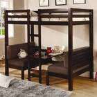 Coaster Company Bunks Twin Convertible Loft Bed in Dark Wood