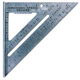 in. Aluminum Rafter Angle Square w/Manual  Johnson Tools Measuring 