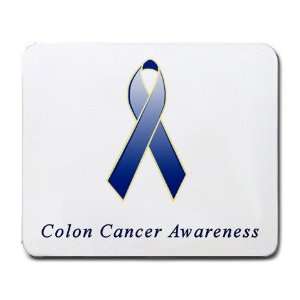  Colon Cancer Awareness Ribbon Mouse Pad: Office Products