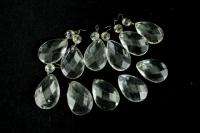 Vintage Round Teardrop Chandelier Glass Crystal Prisms Lot 11 1A Drops 