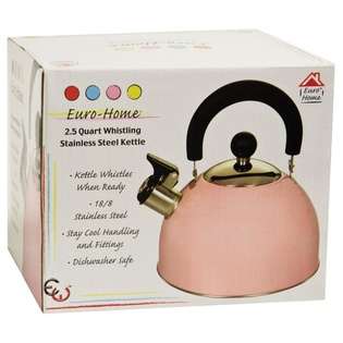 DDI 2.5 Qt Whistling S/S Tea Kettle   Light Pink(Pack of 8) at  