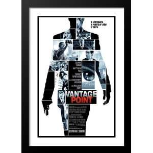  Vantage Point Framed and Double Matted Movie Poster 