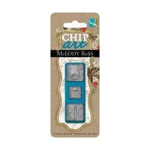 Chip Art By Melody Ross Ornamental Metal Stamp 3 Pack Flower Petals 