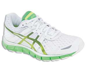 Asics GEL BLUR33 Womens Running Shoes White Kiwi Apple Green Blur 33 