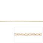 Palm Beach Jewelry Gold Elongated Curb Link Necklace