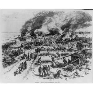   Canal,1869 Fighting the fire in the Arab Quarter of Port Said Home