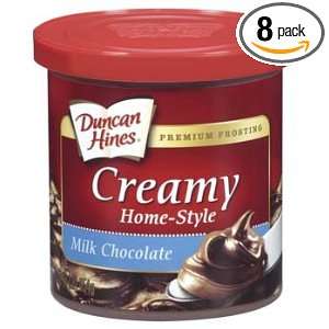 Duncan Hines Home Style Milk Chocolate Premium Frosting 16 oz (Pack of 