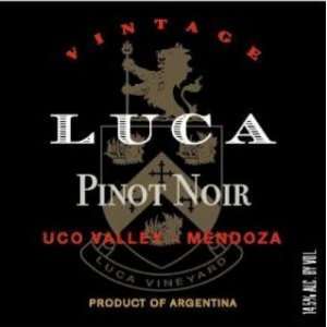  2007 Luca Pinot Noir 750ml Grocery & Gourmet Food