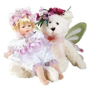  Fairy Child   Iris with White Teddy Bear: Home & Kitchen