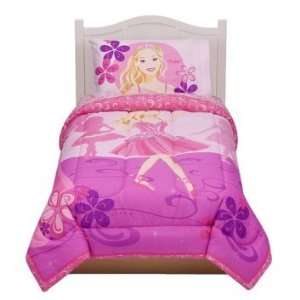  Ballerina Barbie Comforter/sheet Set Twin