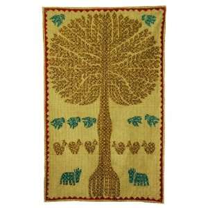 Gorgeous Tree of Life Cotton Wall Hanging Tapestry 