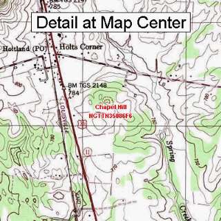 USGS Topographic Quadrangle Map   Chapel Hill, Tennessee (Folded 