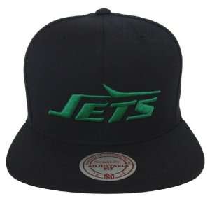  New York Jets Mitchell & Ness Logo Retro Snapback Cap Hat 