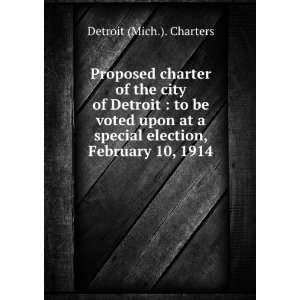  of the city of Detroit  to be voted upon at a special election 