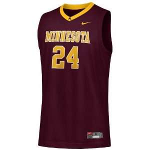  Nike Minnesota Golden Gophers #24 Youth Maroon Replica Basketball 